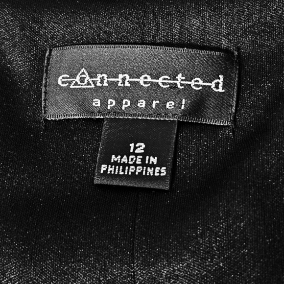 Connected Apparel Womens Red Black Floral Cowl Ruched Dress Size 12 - Picture 5 of 7